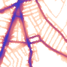 Daytime road noise heatmap for SW2 1DH
