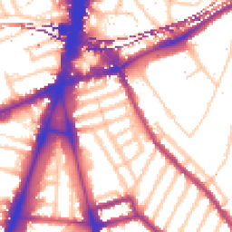 Daytime road noise heatmap for SW2 1DR