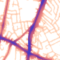 Daytime road noise heatmap for SW2 1HE
