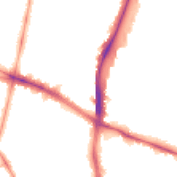 Night-time road noise heatmap for SW2 1HR