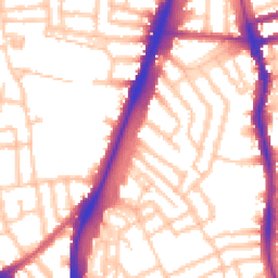 Daytime road noise heatmap for SW2 1HX