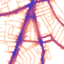 Daytime road noise heatmap for SW2 1LP