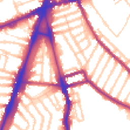 Daytime road noise heatmap for SW2 1LR