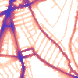 Daytime road noise heatmap for SW2 1PN