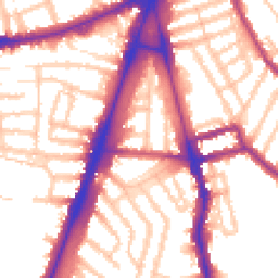 Daytime road noise heatmap for SW2 1SL