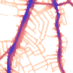 Daytime road noise heatmap for SW2 2DA