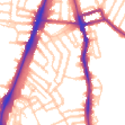 Daytime road noise heatmap for SW2 2JR