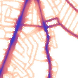 Daytime road noise heatmap for SW2 2LD