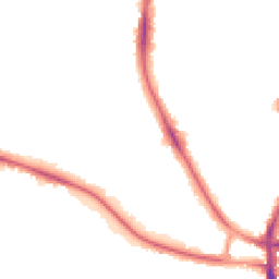 Night-time road noise heatmap for SW2 2PA