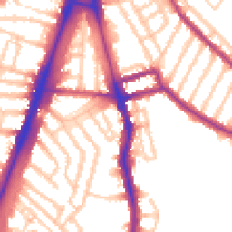 Daytime road noise heatmap for SW2 2TR
