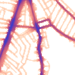 Daytime road noise heatmap for SW2 2TS