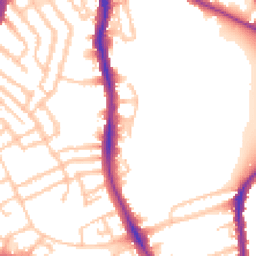 Daytime road noise heatmap for SW2 2YH