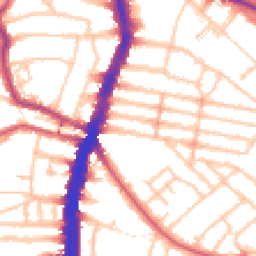 Daytime road noise heatmap for SW2 3AE