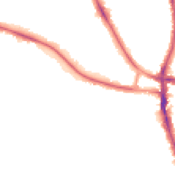 Night-time road noise heatmap for SW2 3EE