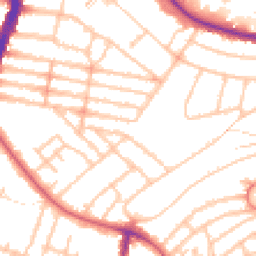 Daytime road noise heatmap for SW2 3FE