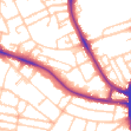 Daytime road noise heatmap for SW2 3PN