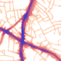 Daytime road noise heatmap for SW2 3RS