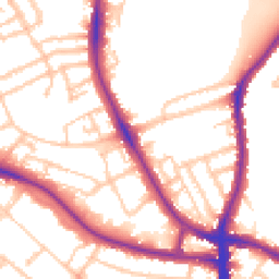 Daytime road noise heatmap for SW2 3UH