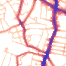 Daytime road noise heatmap for SW2 4AY