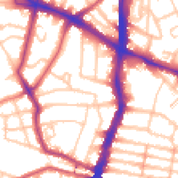 Daytime road noise heatmap for SW2 4HD