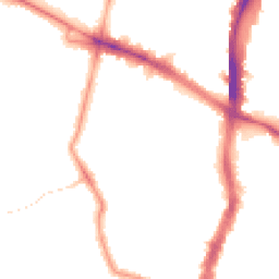 Night-time road noise heatmap for SW2 4HU