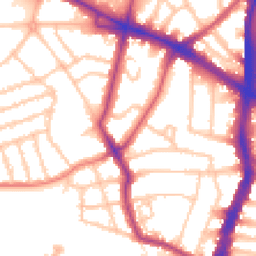 Daytime road noise heatmap for SW2 4LW