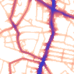 Daytime road noise heatmap for SW2 4NU