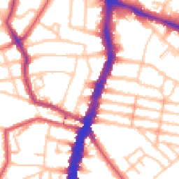 Daytime road noise heatmap for SW2 4RJ