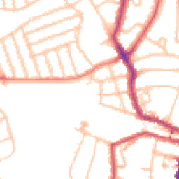 Daytime road noise heatmap for SW2 4XP