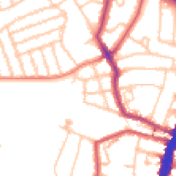 Daytime road noise heatmap for SW2 4XS