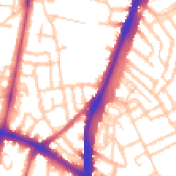 Daytime road noise heatmap for SW2 5LT