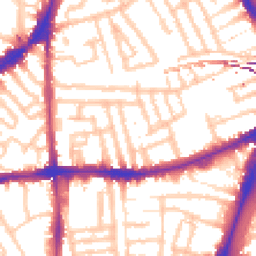 Daytime road noise heatmap for SW2 5RD