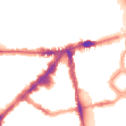 Night-time road noise heatmap for SW3 1AJ