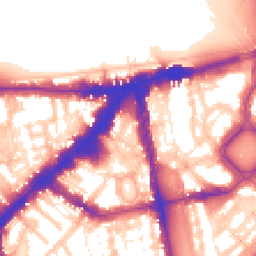Daytime road noise heatmap for SW3 1AP