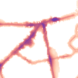 Night-time road noise heatmap for SW3 1AX