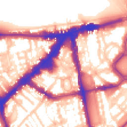 Daytime road noise heatmap for SW3 1BA