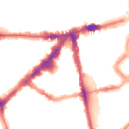 Night-time road noise heatmap for SW3 1BA