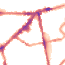 Night-time road noise heatmap for SW3 1BB