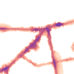 Night-time road noise heatmap for SW3 1BW