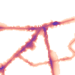 Night-time road noise heatmap for SW3 1DP