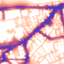 Daytime road noise heatmap for SW3 1HQ