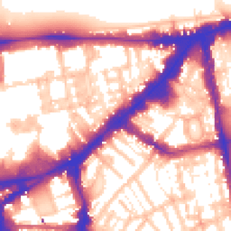 Daytime road noise heatmap for SW3 1HX