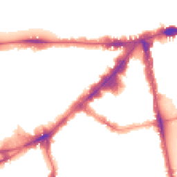 Night-time road noise heatmap for SW3 1JD