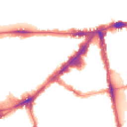 Night-time road noise heatmap for SW3 1JJ
