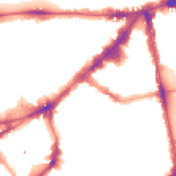 Night-time road noise heatmap for SW3 1LS