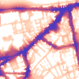 Daytime road noise heatmap for SW3 1NE