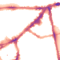 Night-time road noise heatmap for SW3 1NG
