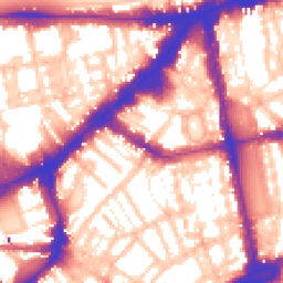 Daytime road noise heatmap for SW3 1NJ