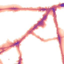 Night-time road noise heatmap for SW3 1PA