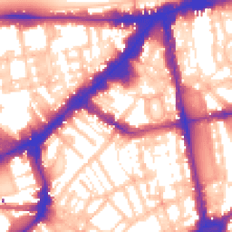 Daytime road noise heatmap for SW3 1PR